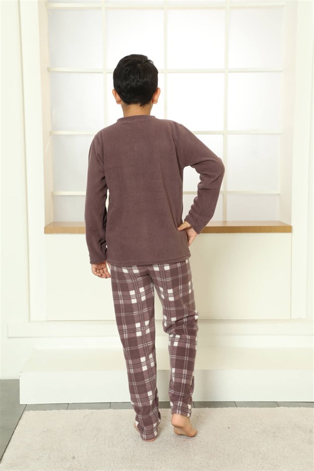 Moda Çizgi WelSoft Polar Çocuk Pijama Takımı 20249V