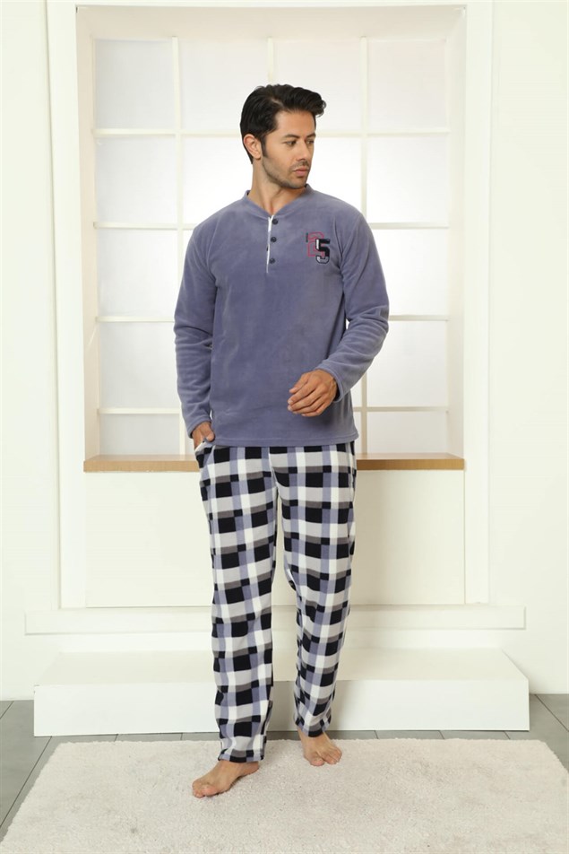 Moda Çizgi WelSoft Polar Erkek Pijama Takımı 6794