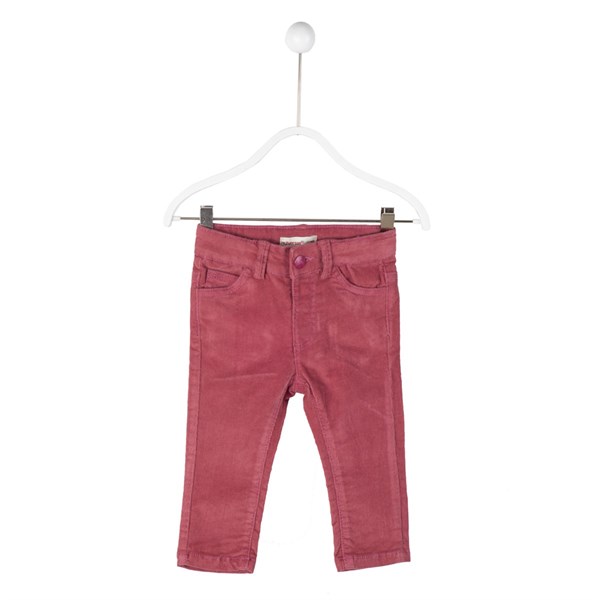 Pembe Renkli Cepli Dokuma Bebek Kız Pantolon|PC 115120