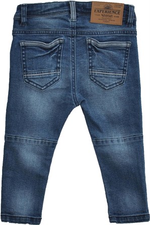 Açık Mavi Renkli Yıkamalı 5 Cepli Beli İçten Ayarlanabilir Bebek Erkek Kot Pantolon  |PC 110153 |Silversunkids