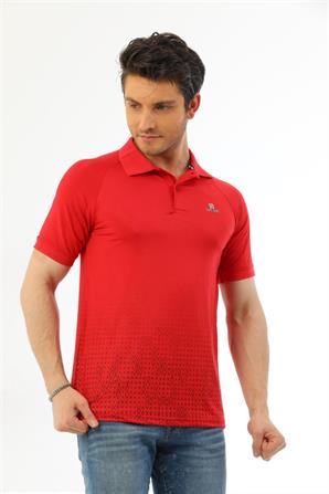 Erkek Kırmızı Polo Yaka Tişört 565| Silversun