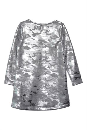 Gri Renkli Kız Çocuk Örme Elbise-EK 218698 |Silversunkids
