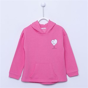 Kız Çocuk - Kapşonlu Sweat Shirt - JS 213208