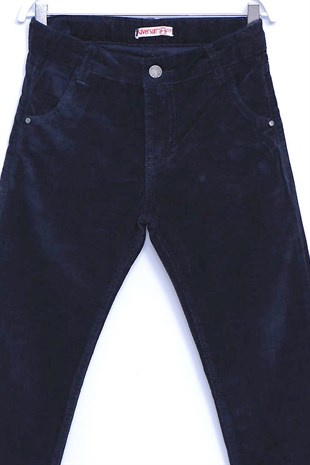 Lacivert Renkli Kadife Pantolon Kadife 5 Cepli Pantolon Erkek Çocuk |PC 310479