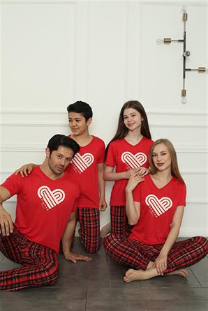 Moda Çizgi Aile Penye Pijama Takım (anne - kız ) 50114 Ayrı Ayrı Satılır . Fiyatları Farklıdır