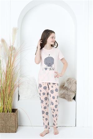 Moda Çizgi Anne Kız Aile I Love Yoga Pijama Takım Ayrı Ayrı Satılır 50101