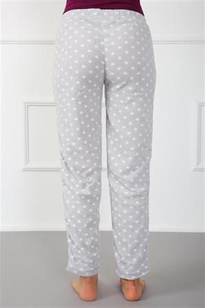Moda Çizgi Bayan Welsoft Polar Tek Alt Pijama 210045