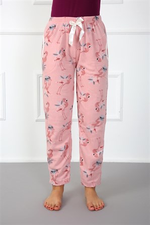 Moda Çizgi Bayan Welsoft Polar Tek Alt Pijama 210044