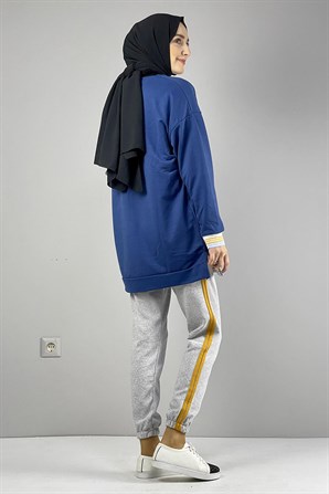 Moda Çizgi Desenli Tunik