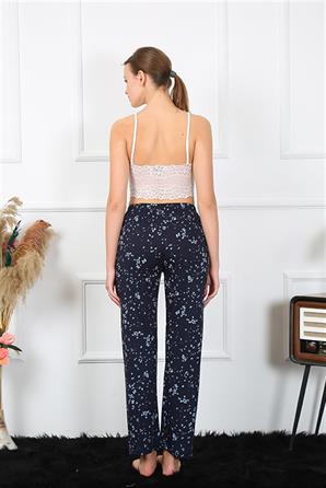 Moda Çizgi Kadın Pamuklu Alt Pijama 27455