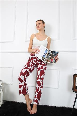Moda Çizgi Kadın Pamuklu Alt Pijama 27461