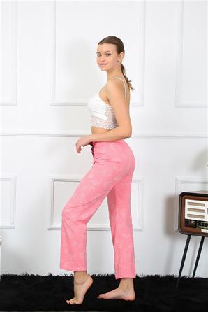 Moda Çizgi Kadın Pamuklu Alt Pijama 27462