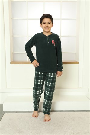 Moda Çizgi WelSoft Polar Çocuk Pijama Takımı 20249Y