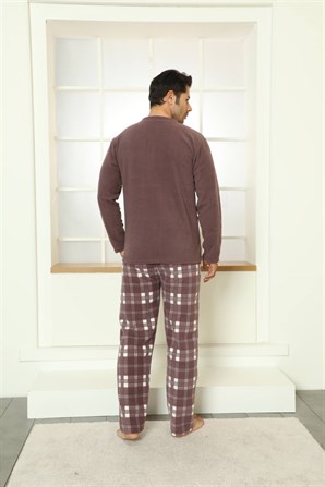 Moda Çizgi WelSoft Polar Erkek Pijama Takımı 6796