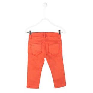 Oranj Renkli Cepli Dokuma Bebek Erkek Pantolon|PC 114718
