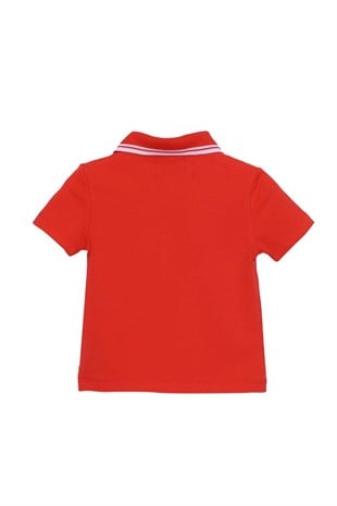 Silversunkids | Bebek Erkek Coral Renkli Polo Yakalı Tişört | BK 118037