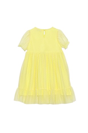 Silversunkids | Kız Çocuk Sarı Renkli Tüllü Elbise | EK 218341