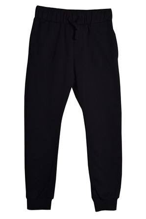 Siyah Renkli Beli ve Paçaları Lastikli Erkek Çocuk Sweat Pantolon |JP 319029