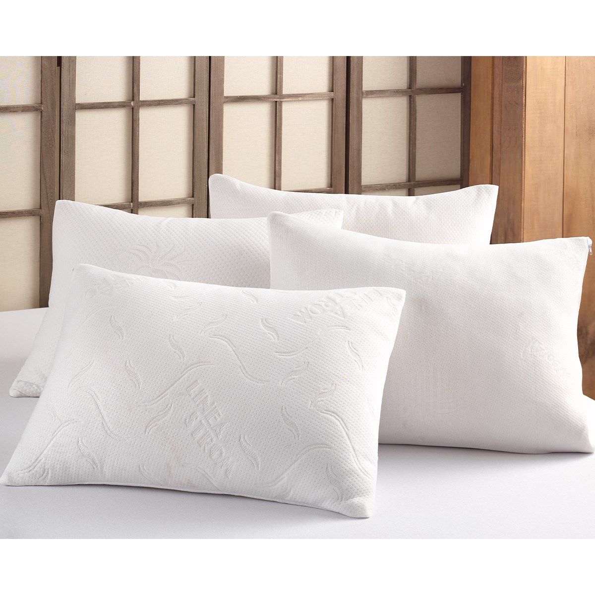 Vagonik 50x70 cm 6lı Kapitoneli Fermuarlı Yastık Alezi - Yastık Koruyucu