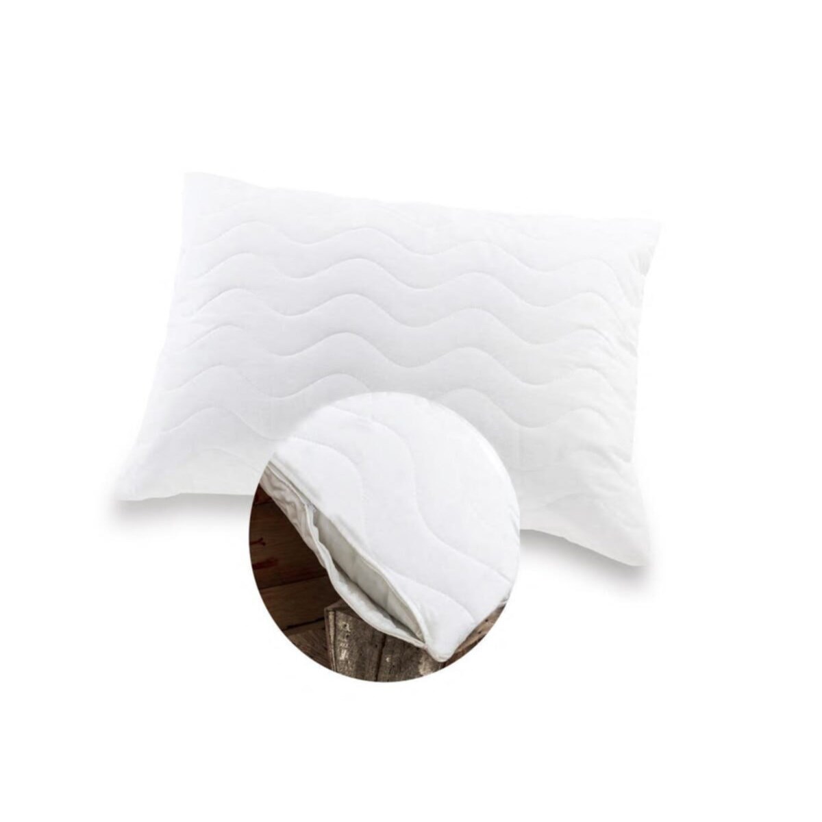 Vagonik 50x70 cm 6lı Kapitoneli Fermuarlı Yastık Alezi - Yastık Koruyucu