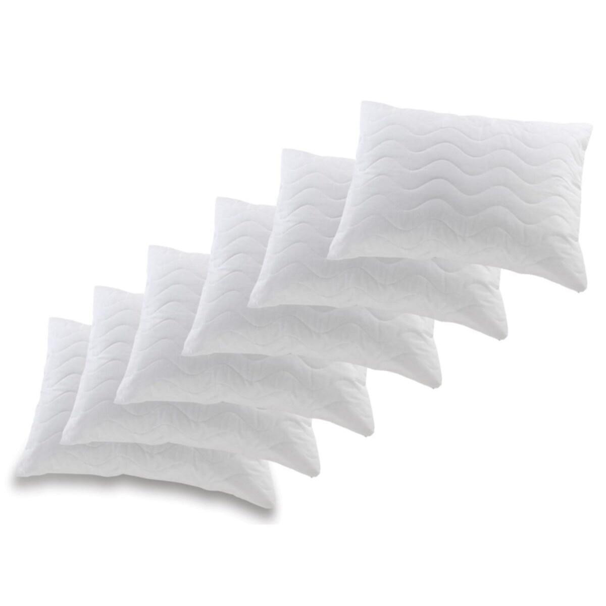 Vagonik 50x70 cm 6lı Kapitoneli Fermuarlı Yastık Alezi - Yastık Koruyucu