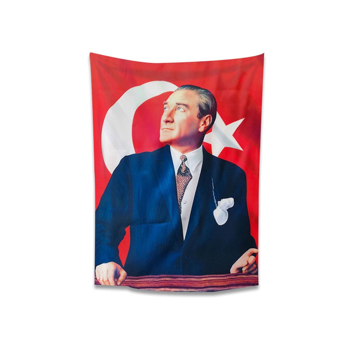 Atatürk Posteri Renkli Poz 150x225 cm
