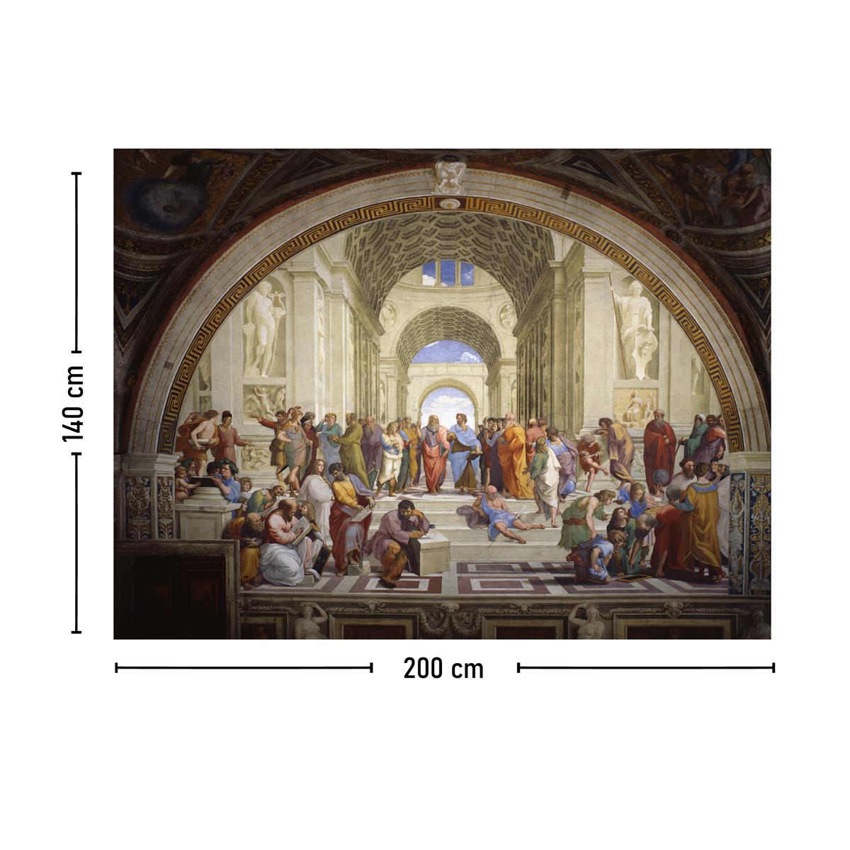 Atina Okulu Raffaello Sanzio Tablosu Duvar Örtüsü Halısı 70x100, 100x140, 140x200
