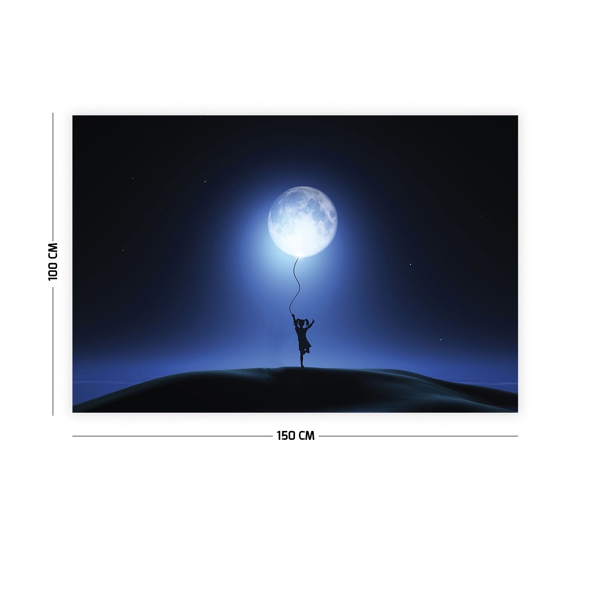 Vagonik Ay Işığı ve Çocuk Duvar Örtüsü