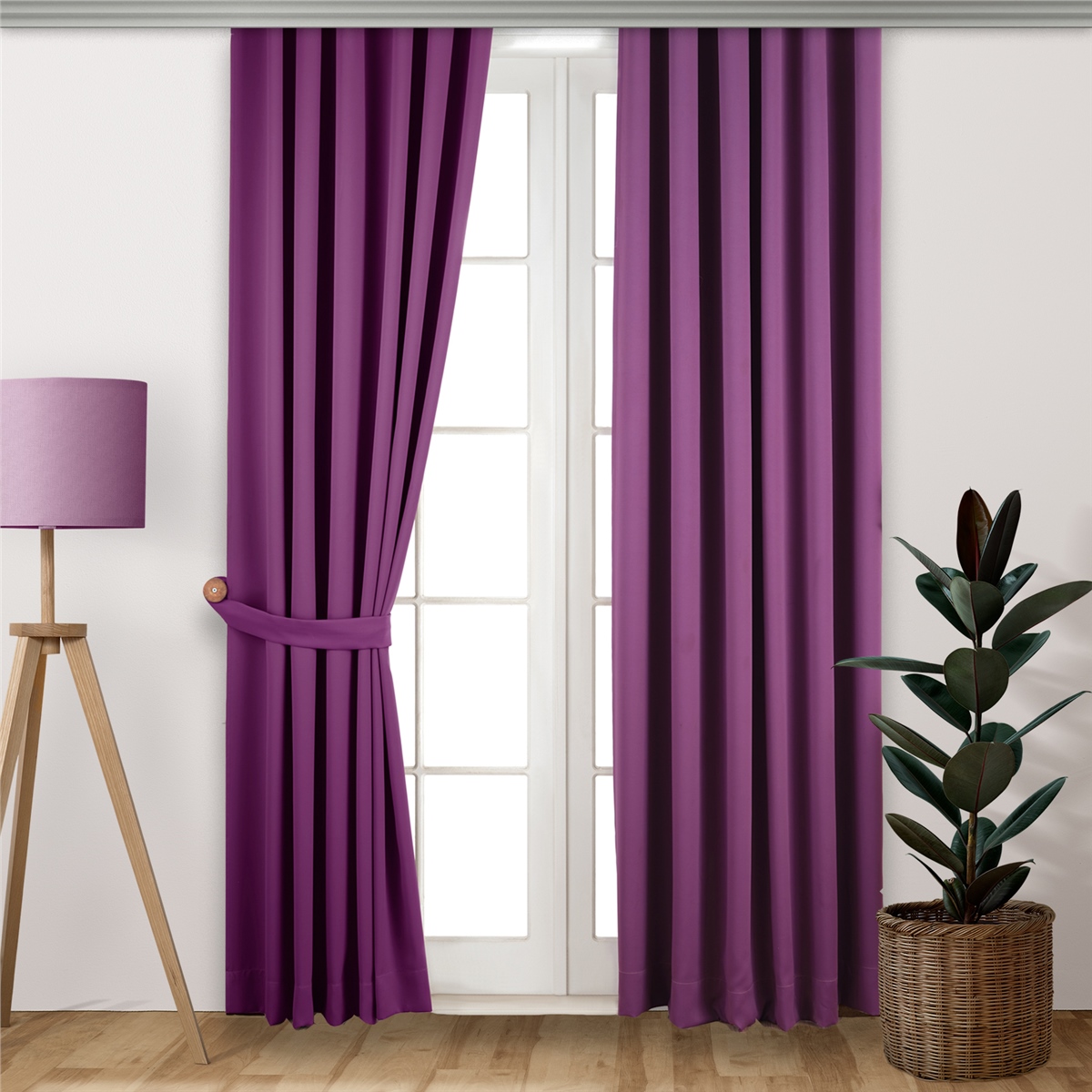 Blackout Fon Perde 150 x 230 cm Mor