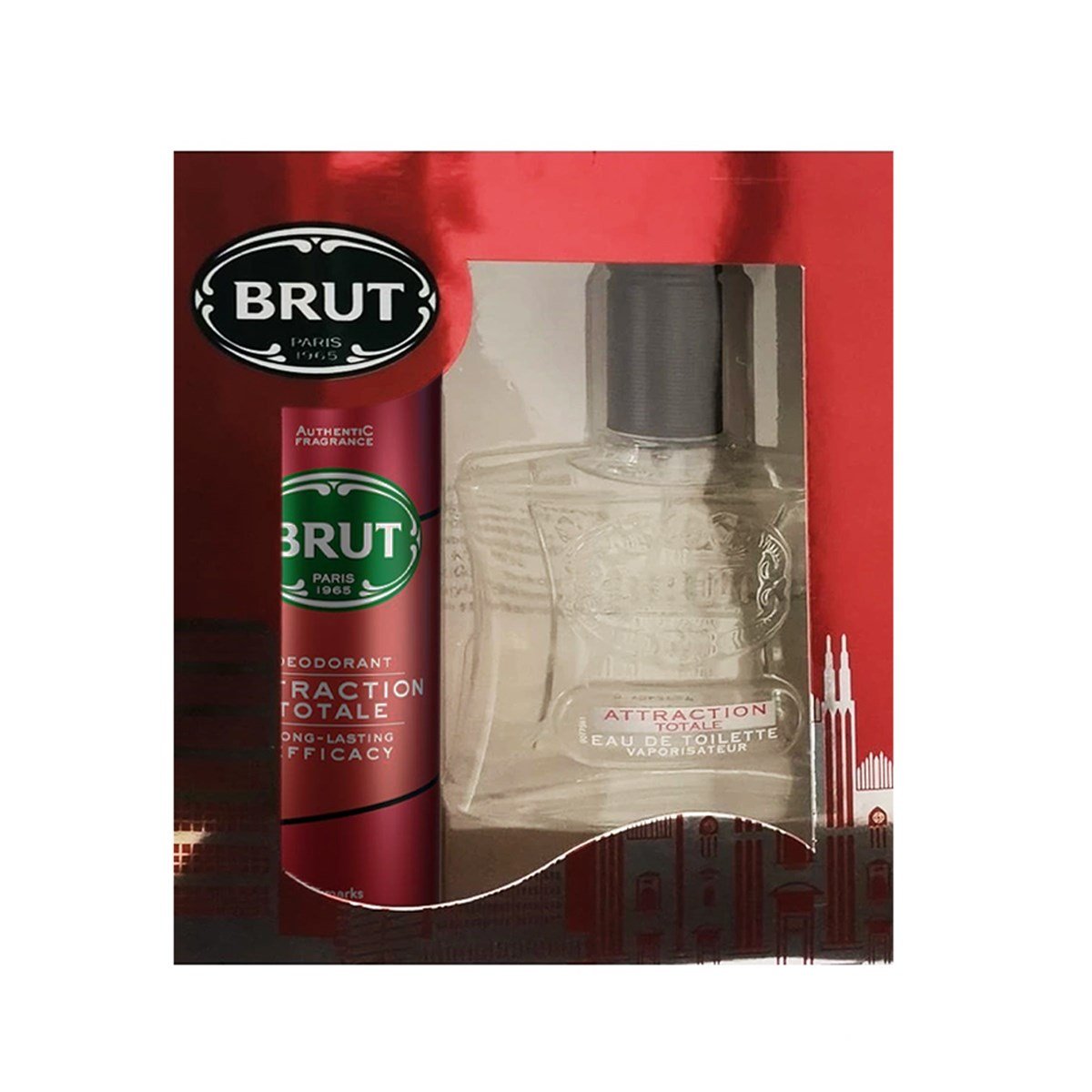 Brut Attraction EDT 100 ml + Deodorant 200 ml Erkek Parfüm Seti