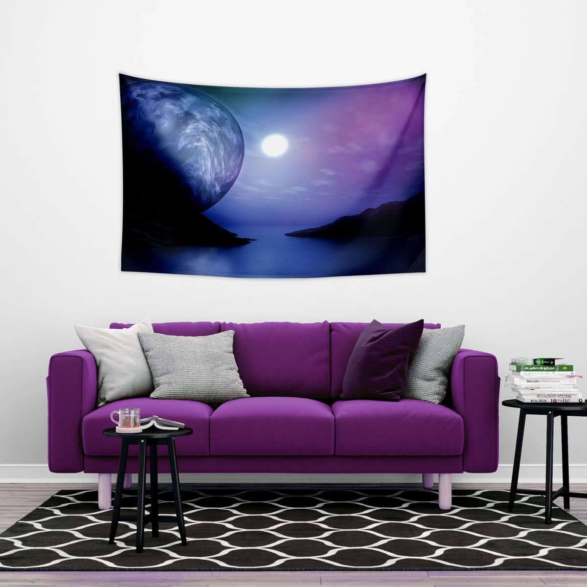 Vagonik Dolunay ve Manzara Duvar Örtüsü