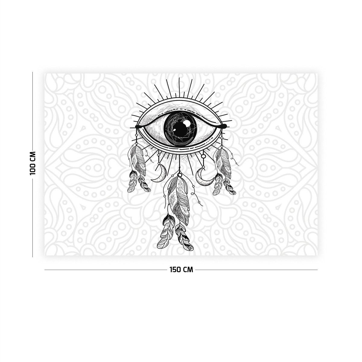 Vagonik Dream Catcher Göz Duvar Örtüsü