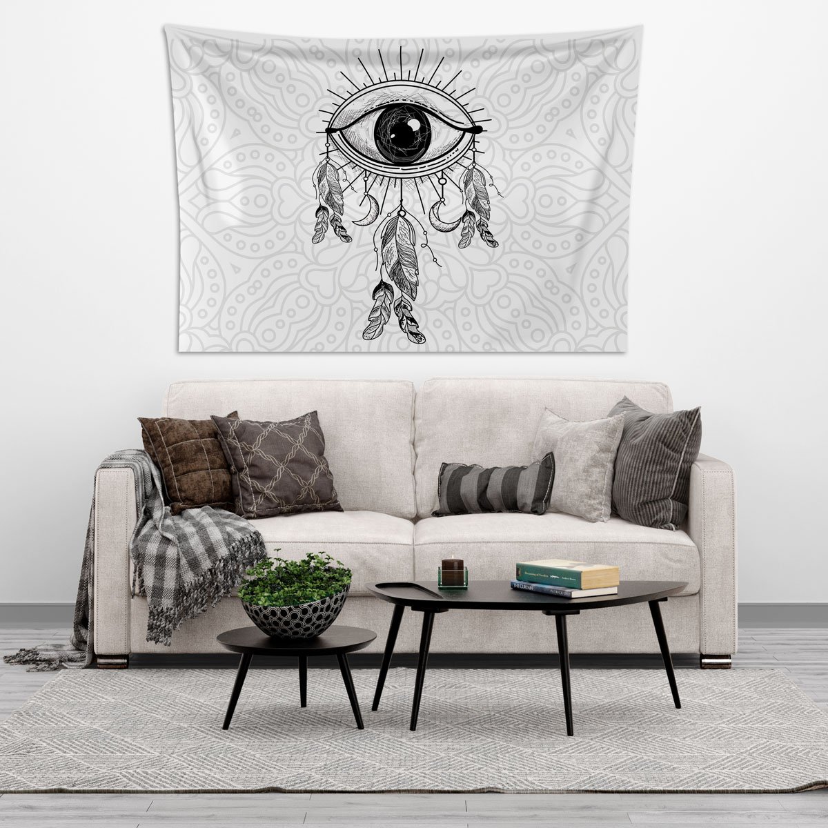 Vagonik Dream Catcher Göz Duvar Örtüsü