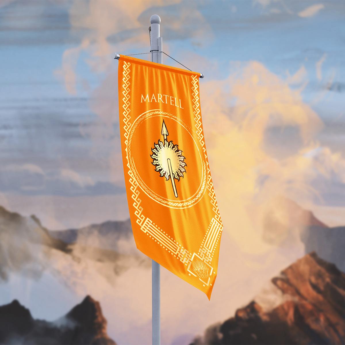 Game of Thrones Martell Hanedanlığı Flama Bayrak