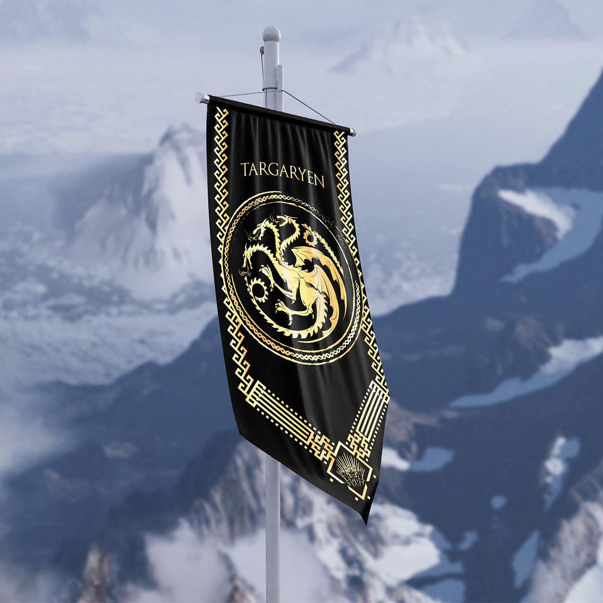 Game of Thrones Targaryen Hanedanlığı Flama Bayrak