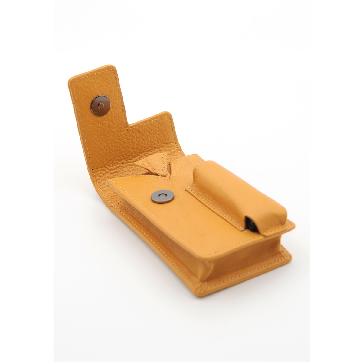 Grande Hakiki Deri Özel Tasarım Sigaralık - Sarı