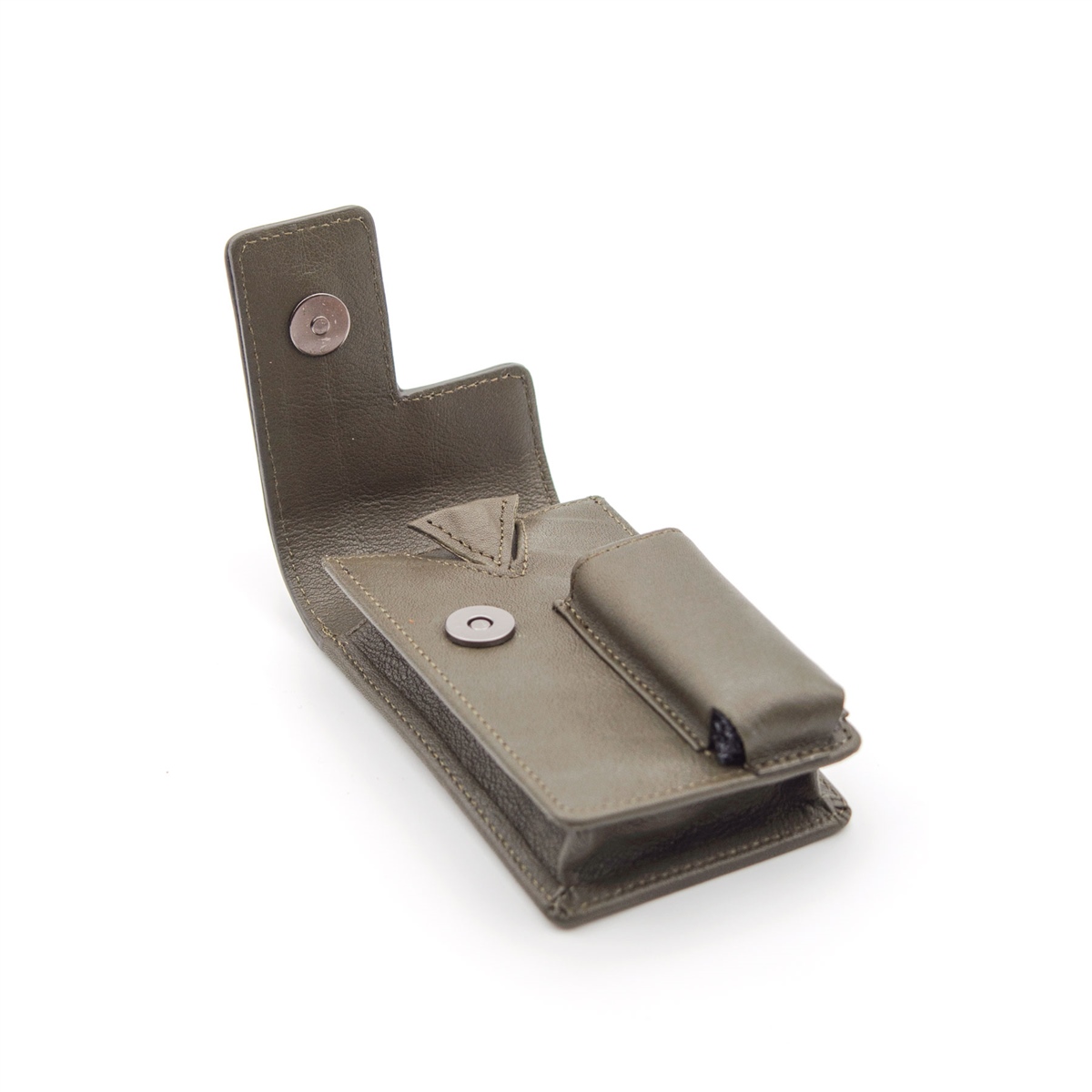 Grande Hakiki Deri Özel Tasarım Sigaralık - Yeşil