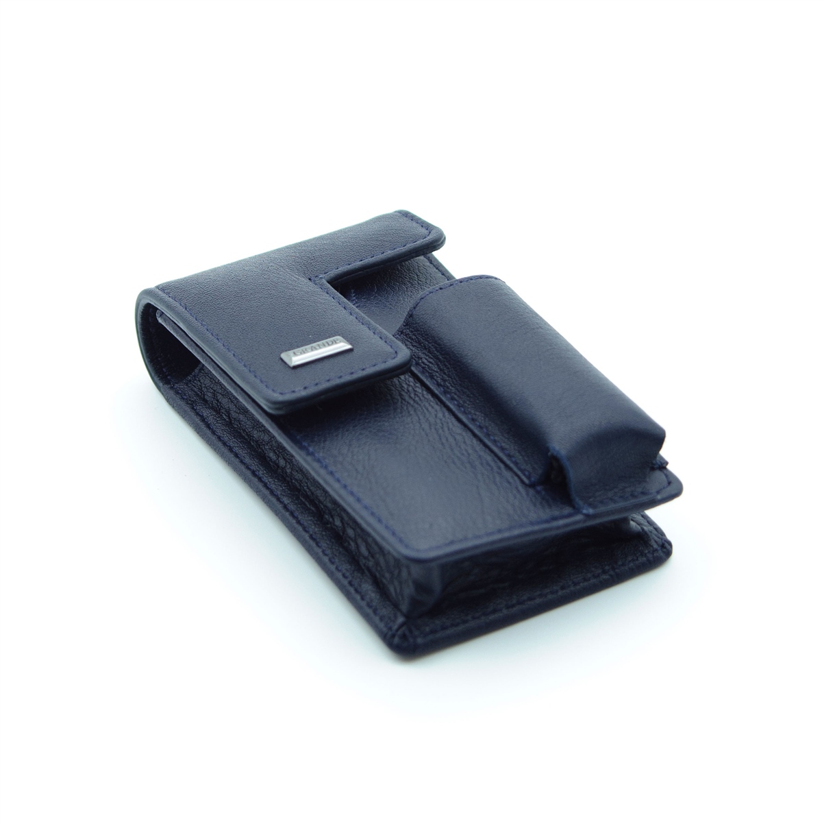 Grande Hakiki Deri Özel Tasarım Sigaralık - Lacivert