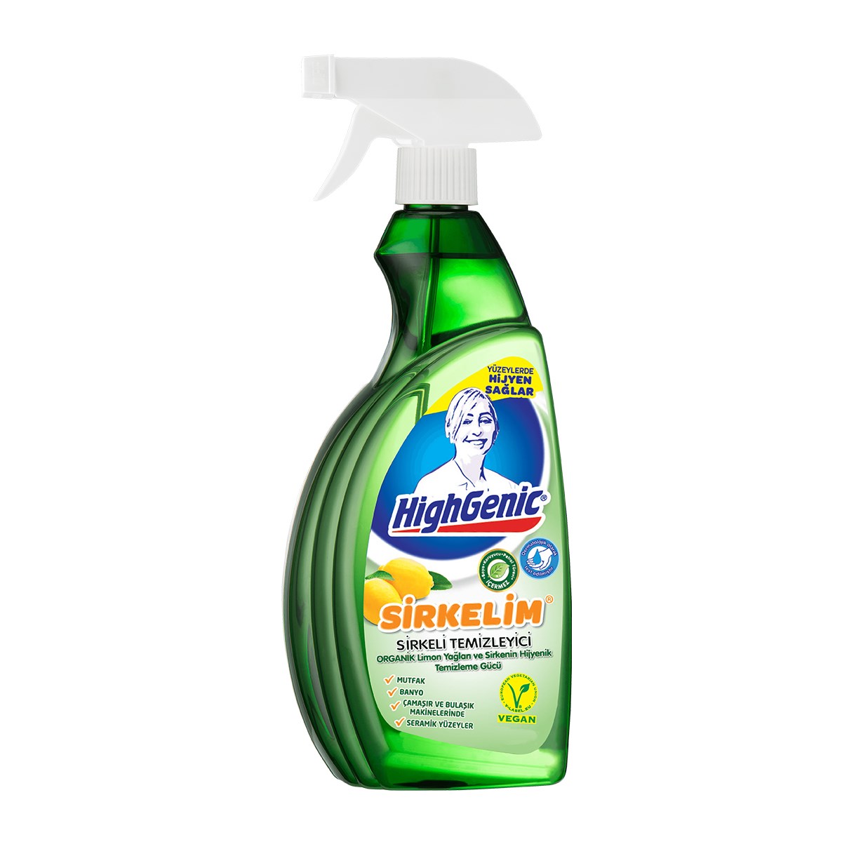 HighGenic Organik Limon Yağlı Sirkeli Temizleyici 750 ML