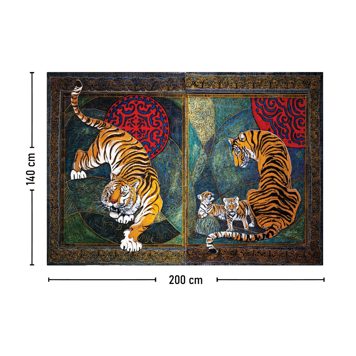 Kaplan Bohem Desenli Duvar Örtüsü Halısı 70x100, 100x140, 140x200