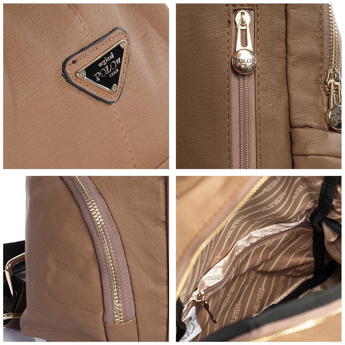 LOS ANGELES POLO CLUB Kadın Sırt Çantası Cappuccino