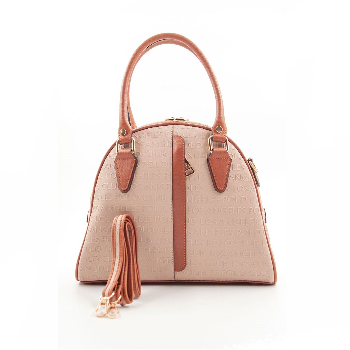 LOS ANGELES POLO CLUB Kadın Yeni Sezon 5 Bölmeli Bej El Ve Omuz Çantası