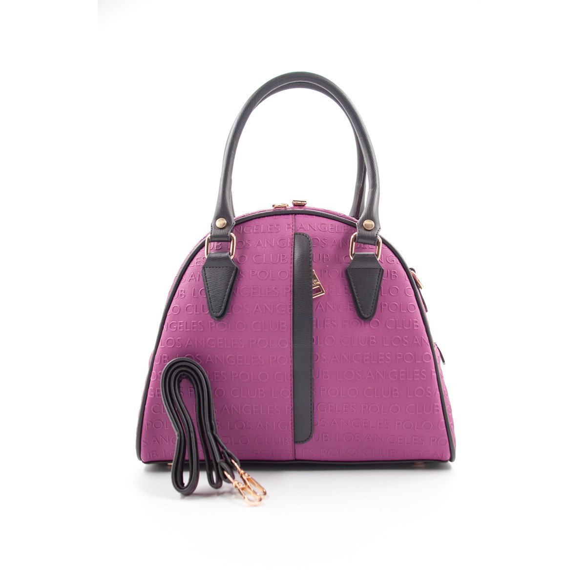 LOS ANGELES POLO CLUB Kadın Yeni Sezon 5 Bölmeli Mor El Ve Omuz Çantası
