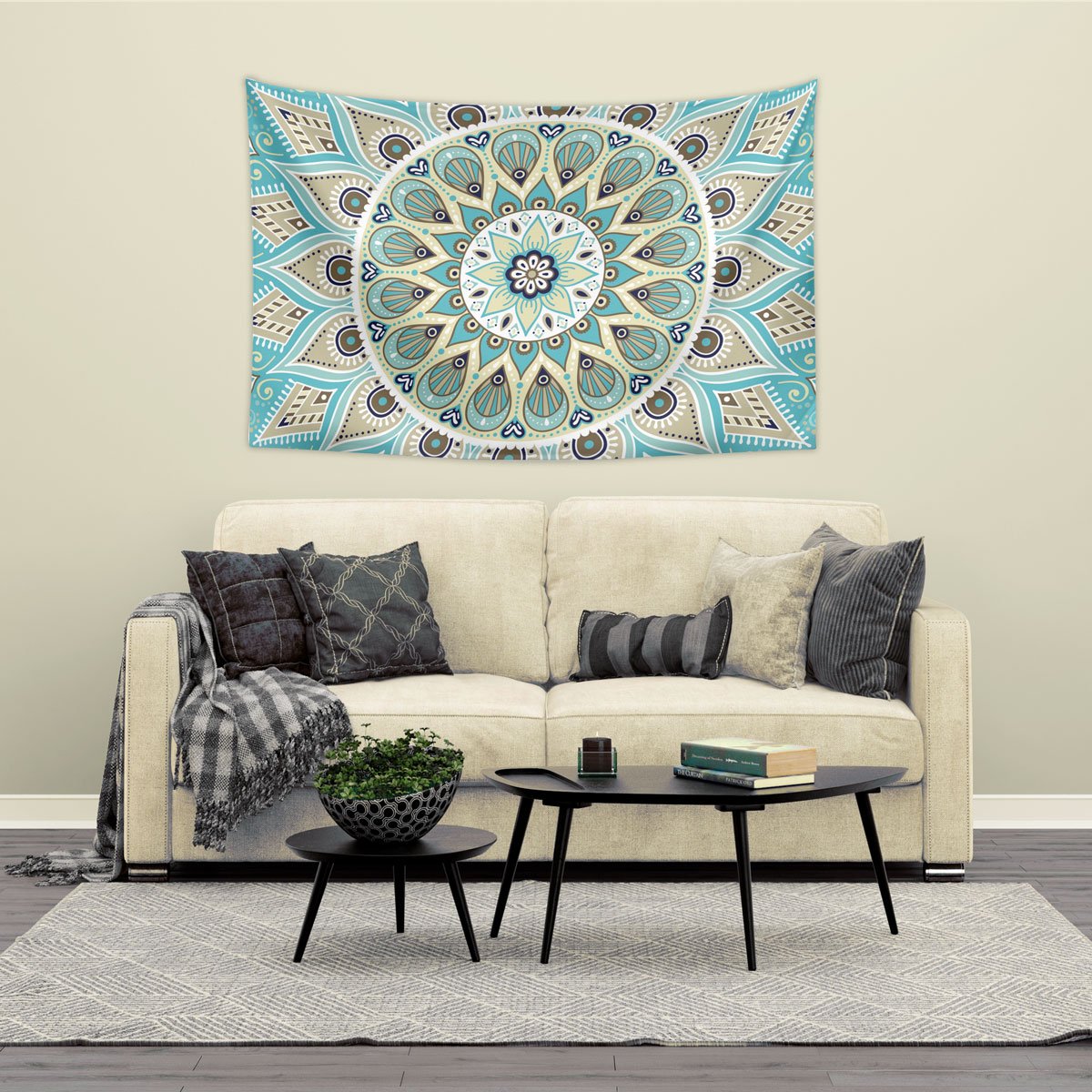 Vagonik Mandala Duvar Örtüsü