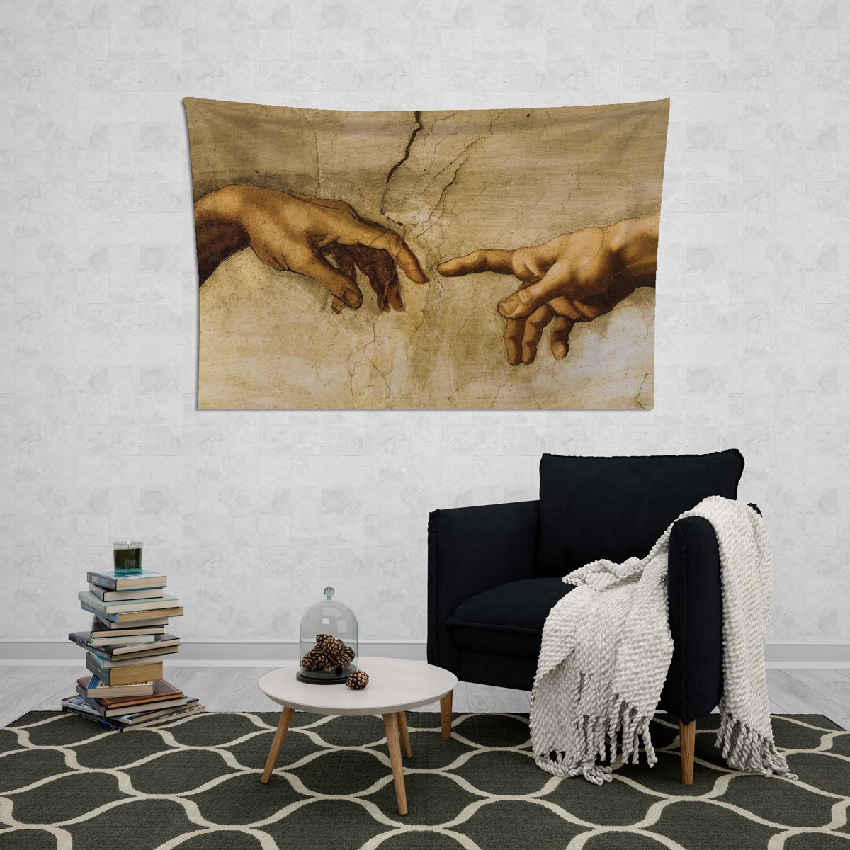 Vagonik Michelangelo Eller Duvar Örtüsü