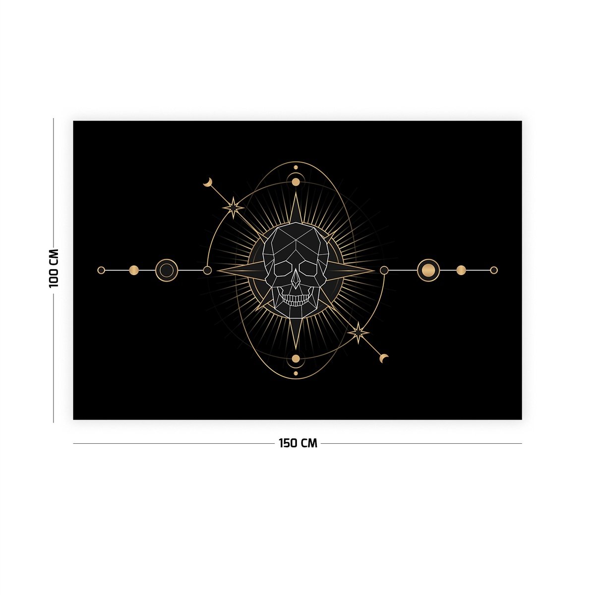 Vagonik Mistik Kurukafa Duvar Örtüsü