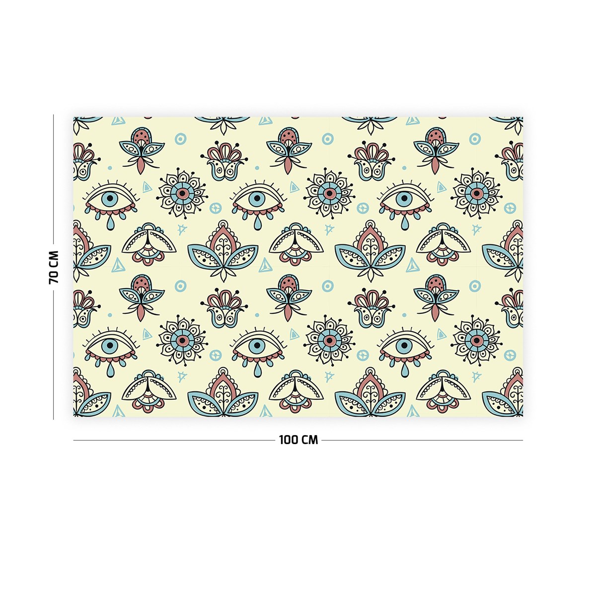 Vagonik Nazar Gözler Duvar Örtüsü