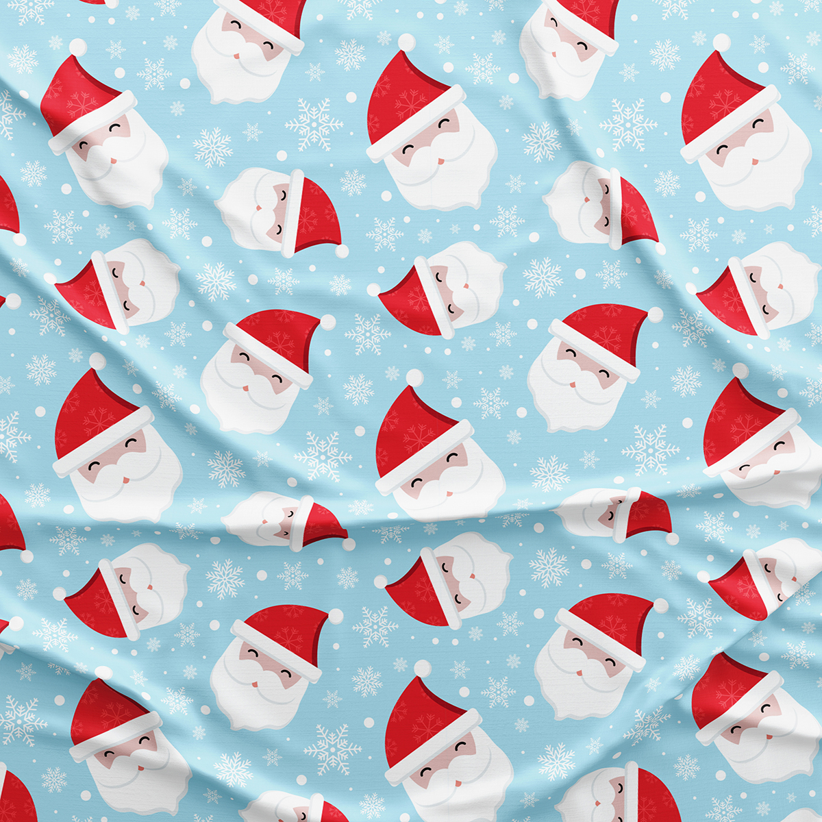 Vagonik Noel Baba Desenli Yılbaşı Masa Örtüsü