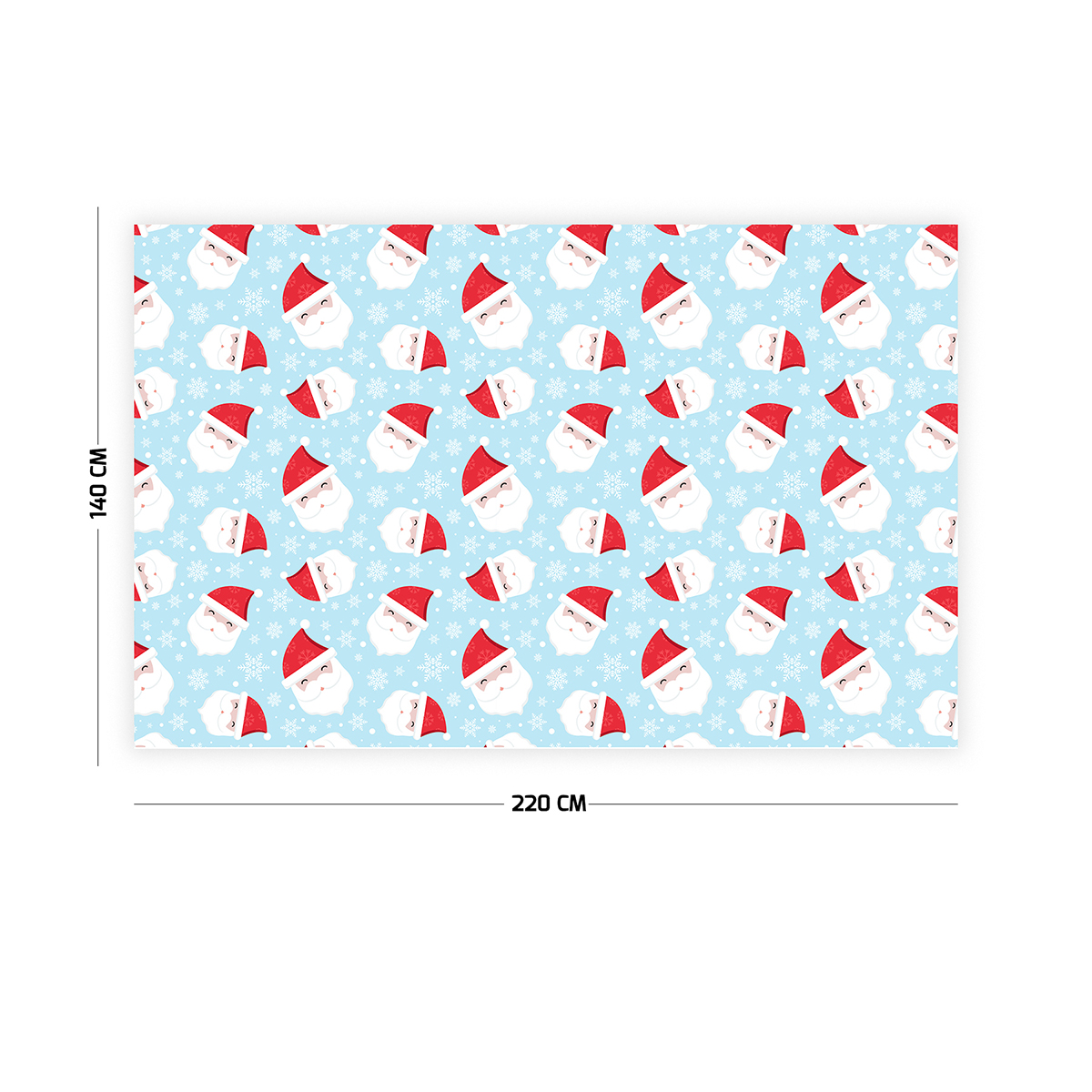 Vagonik Noel Baba Desenli Yılbaşı Masa Örtüsü