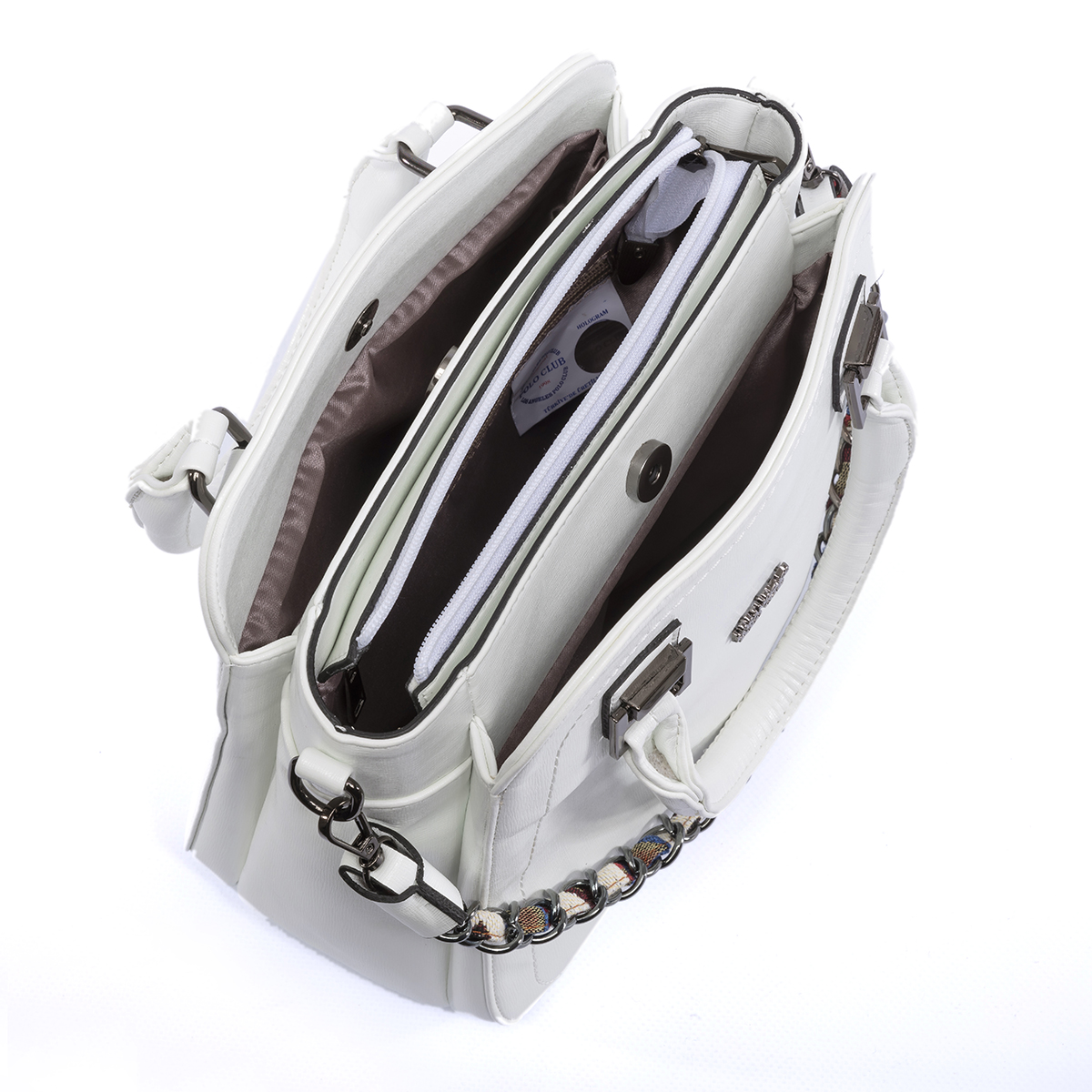 LOS ANGELES POLO CLUB Omuz Askılı Kadın Çantası Beyaz